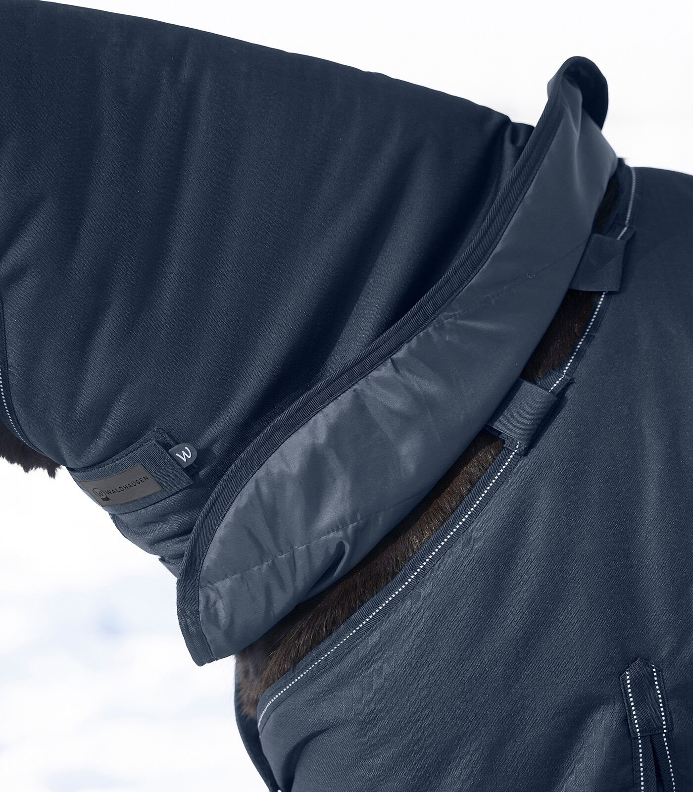 Waldhausen Nordic/Scandic - Hals Winterdeken Paard - Blauw - Pony