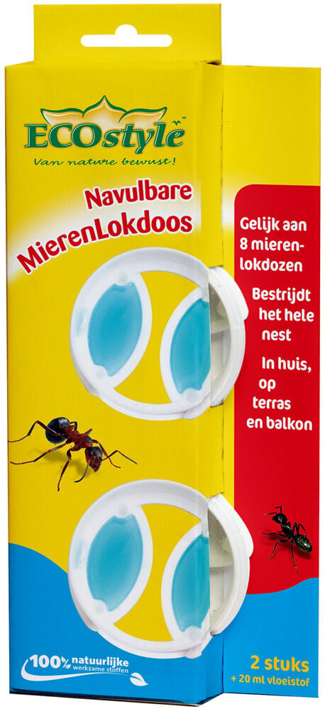 ECOstyle Navulbare Mierenlokdoos - Tegen mieren
