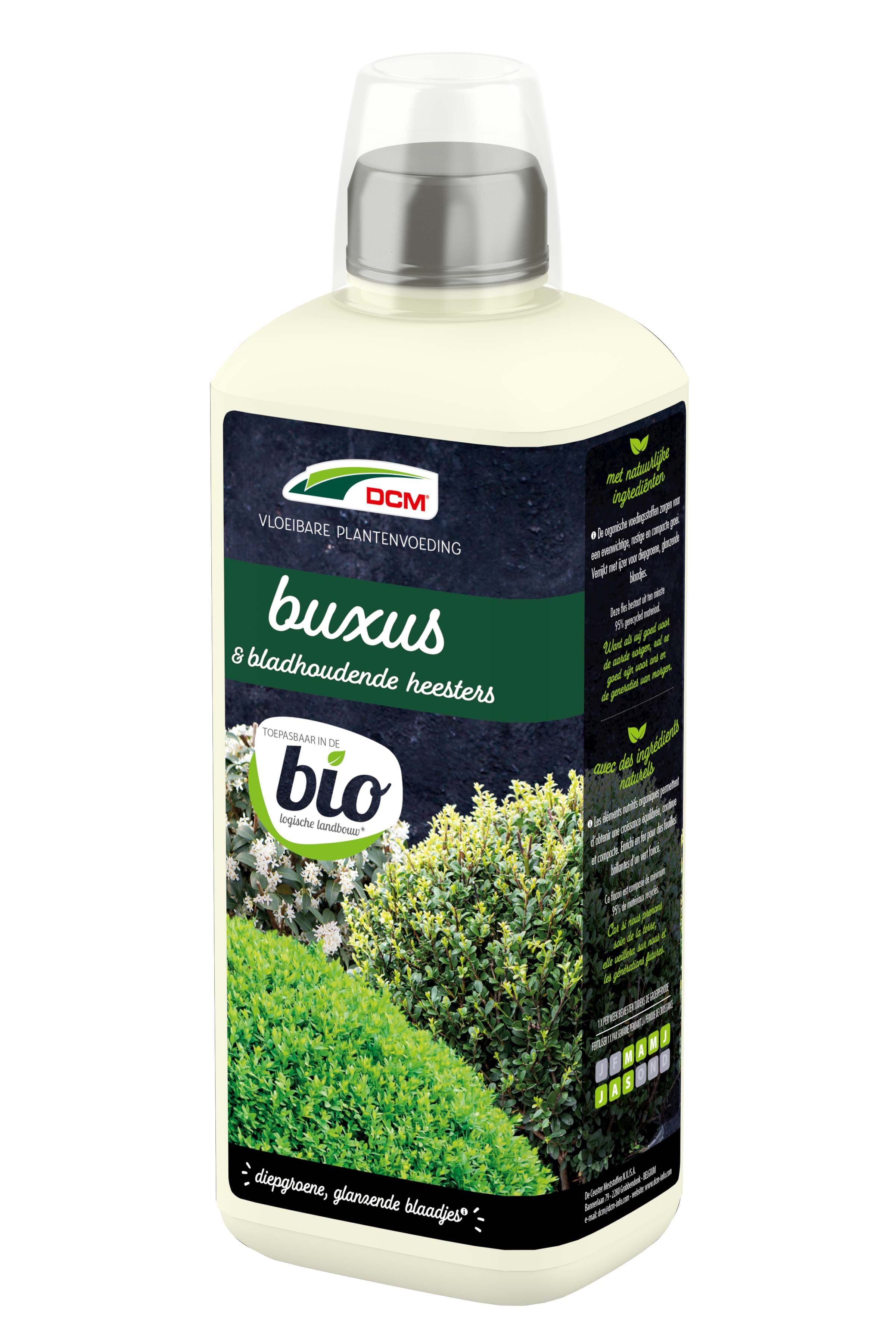DCM Vloeibare Meststof Buxus & Bladhoudende heesters - Siertuinmeststof DCM Vloeibare Meststof Buxus & Bladhoudende heesters - Siertuinmeststof