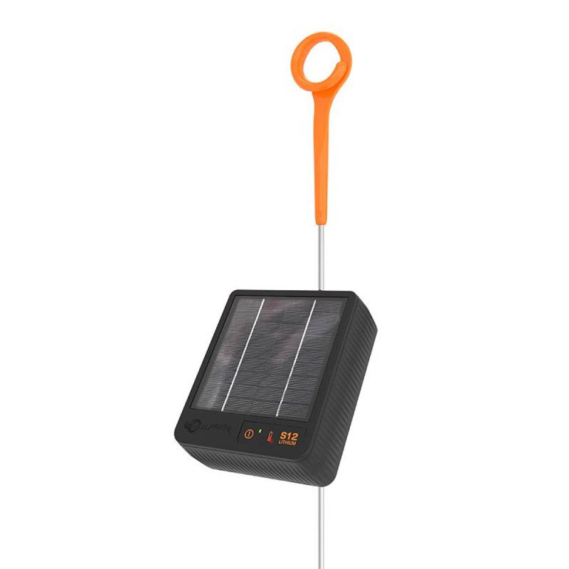 Gallagher Solar S12  Incl. Lithium Batterij met gratis Standaard - Solar schrikdraadapparaat - 16.5 cm - 14 cm