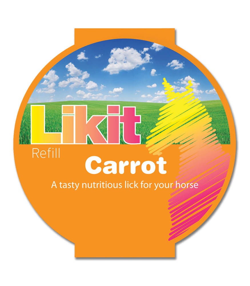 LIKIT Wortel Liksteen - Paardensnoepjes - 650 Gram - Wortel LIKIT Wortel Liksteen - Paardensnoepjes - 650 Gram - Wortel