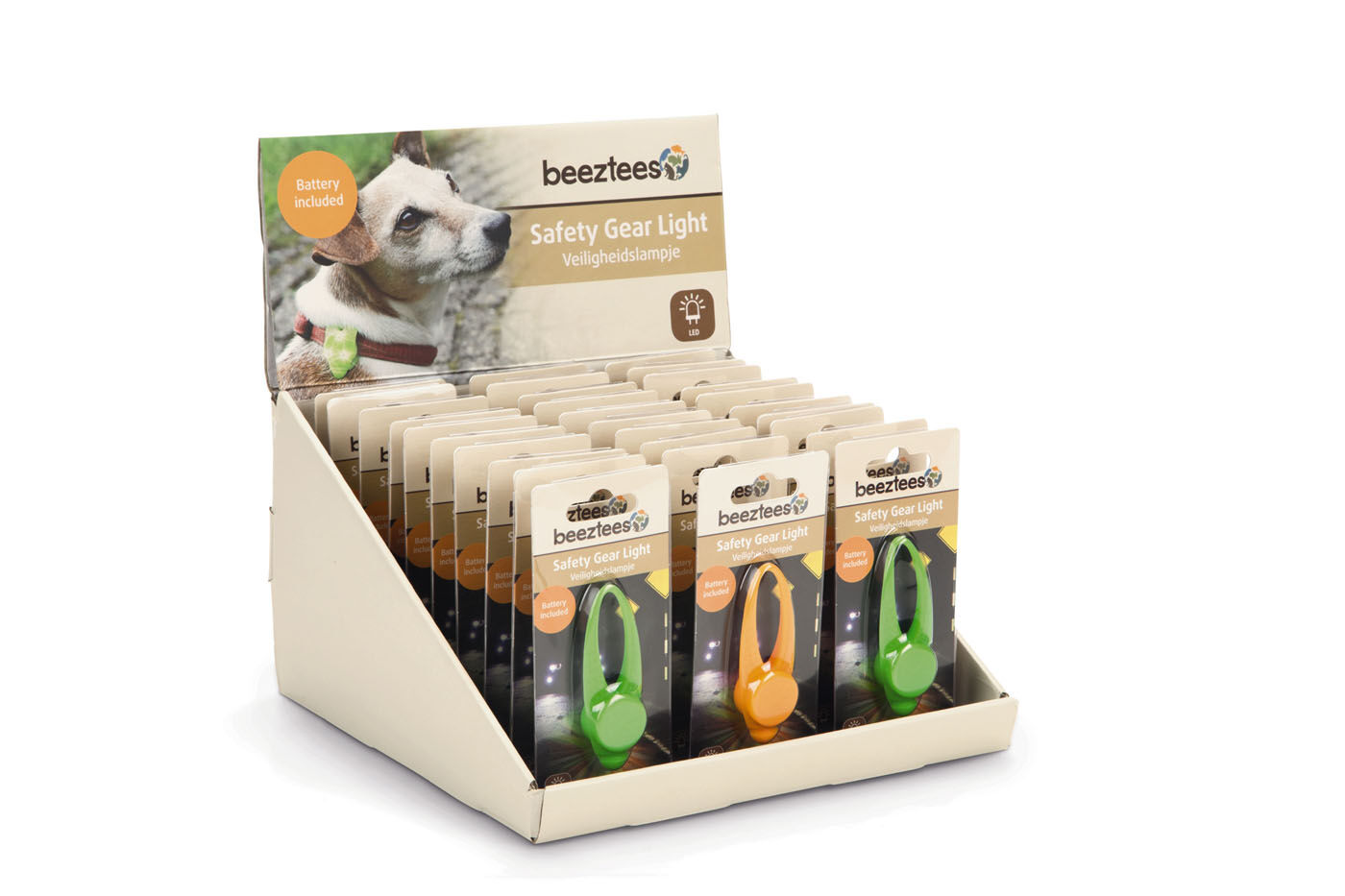 Beeztees - Veiligheidslampje - Hond - 1 stuk - assorti - 8 cm Beeztees - Veiligheidslampje - Hond - 1 stuk - assorti - 8 cm