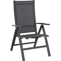 Lesli Living Reno - Tuinstoel - Zwart - 1x67x64 cm