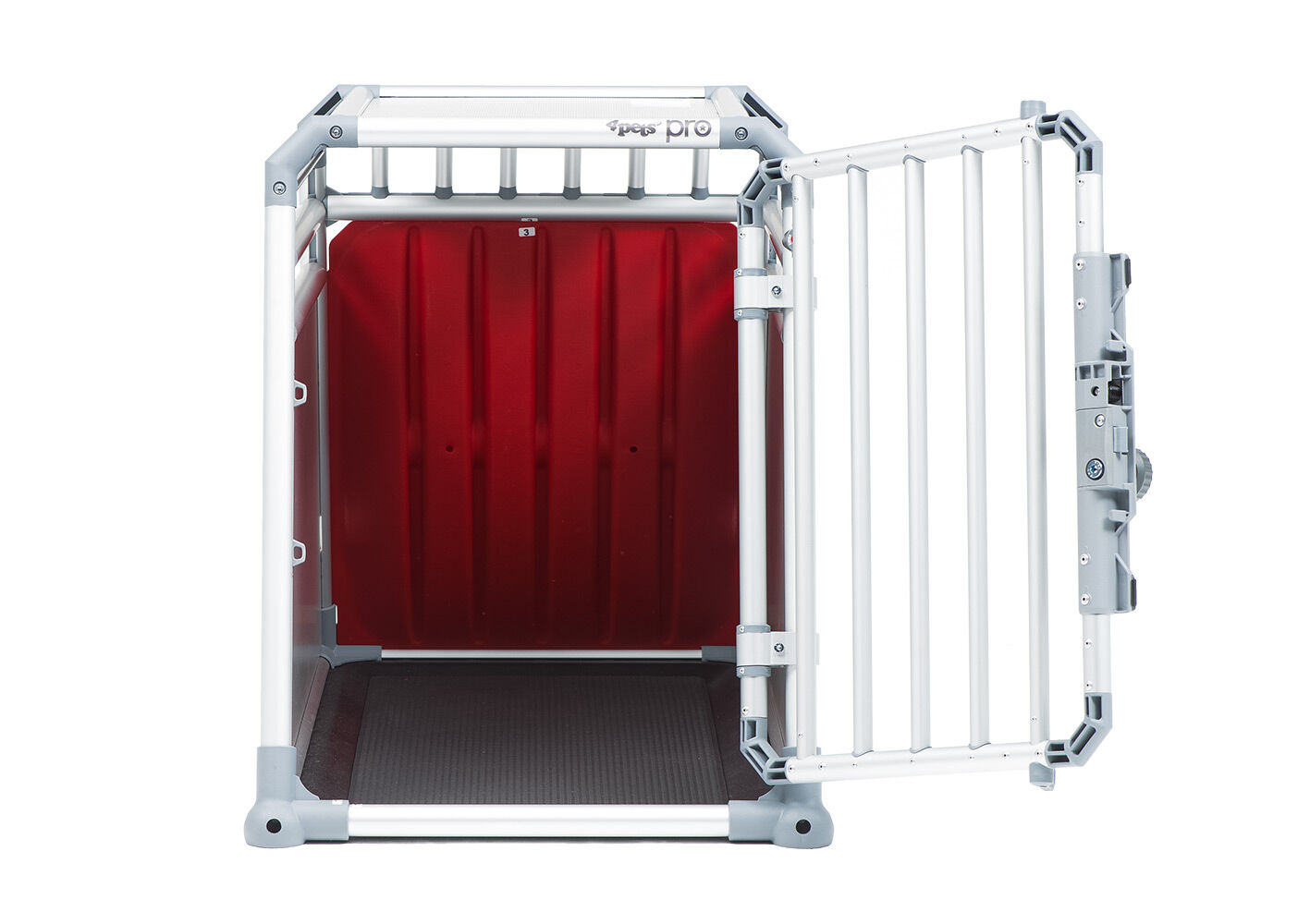 4Pets Pro 2 -  Autobench Hond - chroom - 66x54554.5x93.5 cm - L