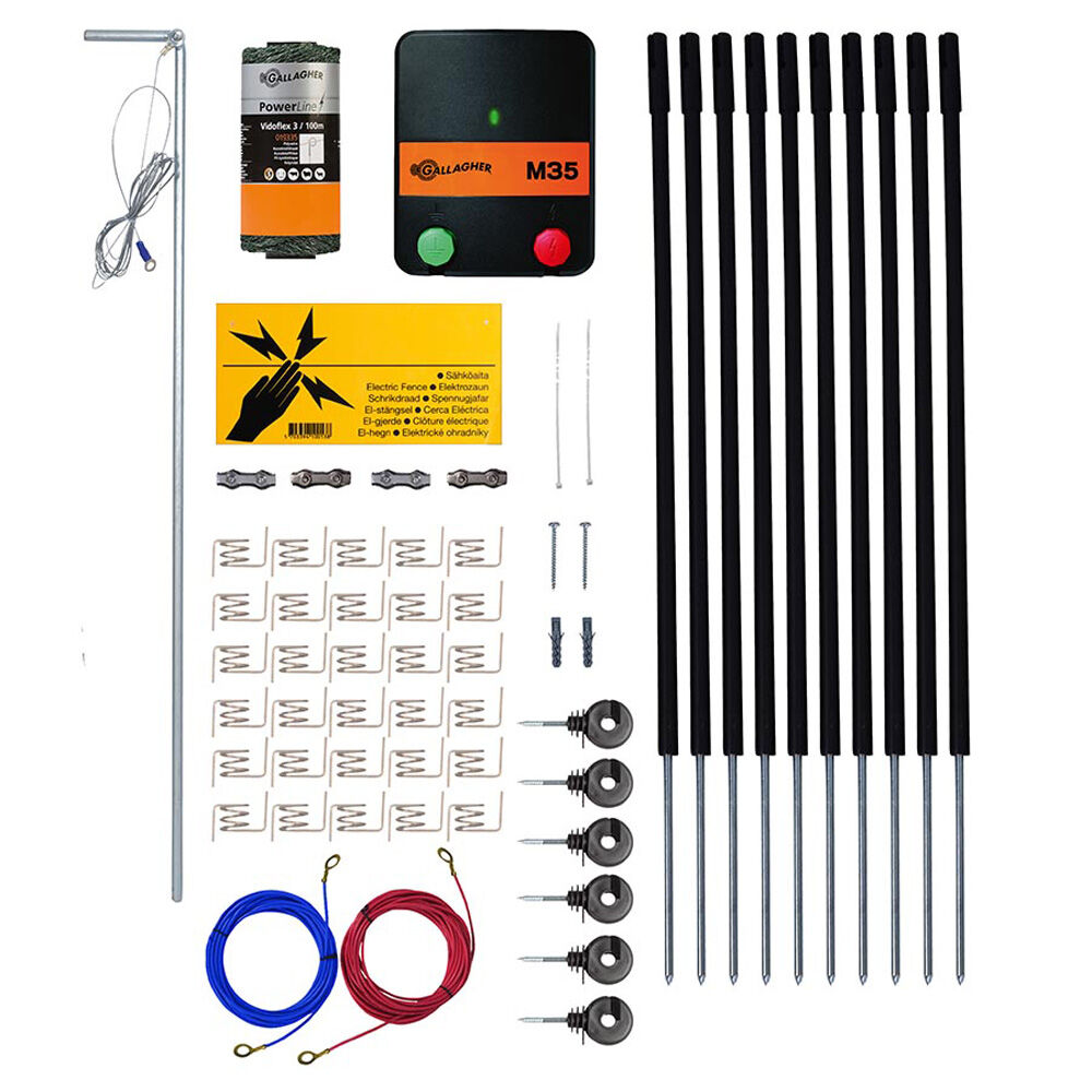 Gallagher Huisdieren kit - Schrikdraad - M35 - 230V - 50 cm - 50 cm - 230V - 0.35 Joule - 8 cm - 23 cm Gallagher Huisdieren kit - Schrikdraad - M35 - 230V - 50 cm - 50 cm - 230V - 0.35 Joule - 8 cm - 23 cm