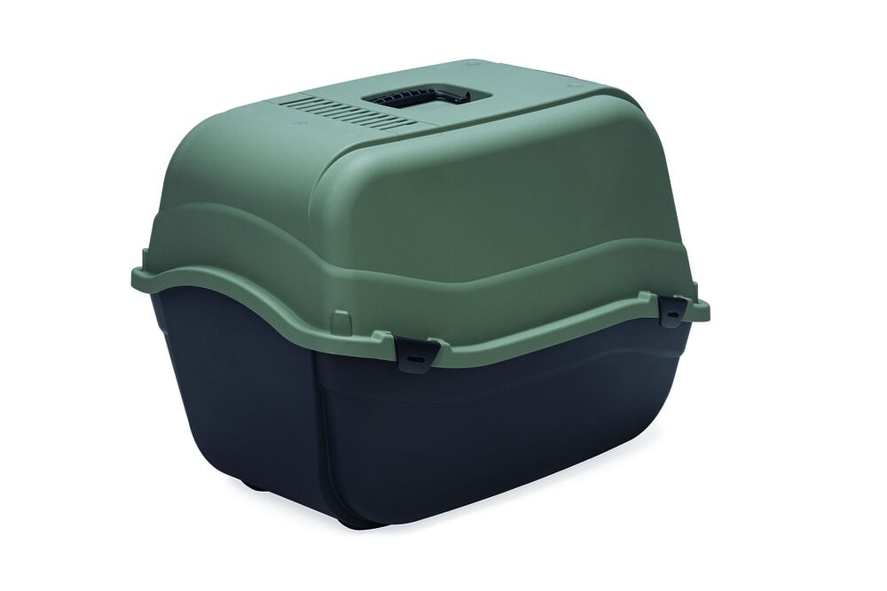 Beeztees Romeo Maxi Eco - Kattenbak - Groen zwart - 46x44x65 cm