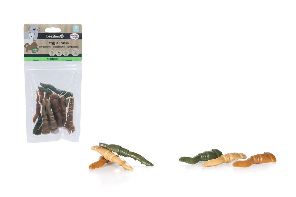 Beeztees Veggie Tandpasta - Hondensnack - 12 Stuks - Zoete aardappel