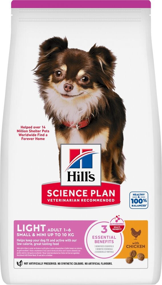 Hill's Science Plan Light Adult Small - Mini - Hondenvoer Hill's Science Plan Light Adult Small - Mini - Hondenvoer