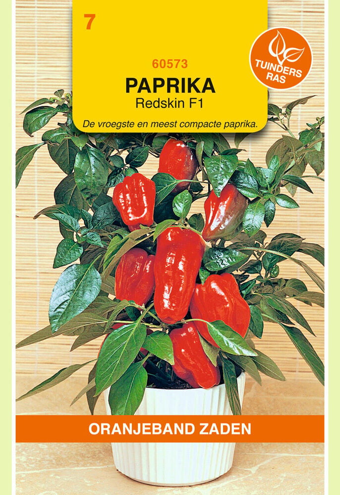 Oranjeband zaden Paprika Redskin F1 - Groentezaden Oranjeband zaden Paprika Redskin F1 - Groentezaden