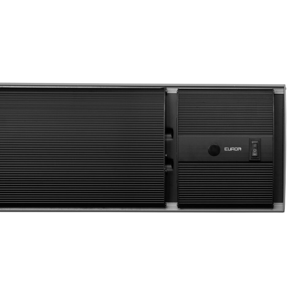 Eurom Outdoor heatpanel 2400 RC - Heatstrip - Zwart - 2400 W
