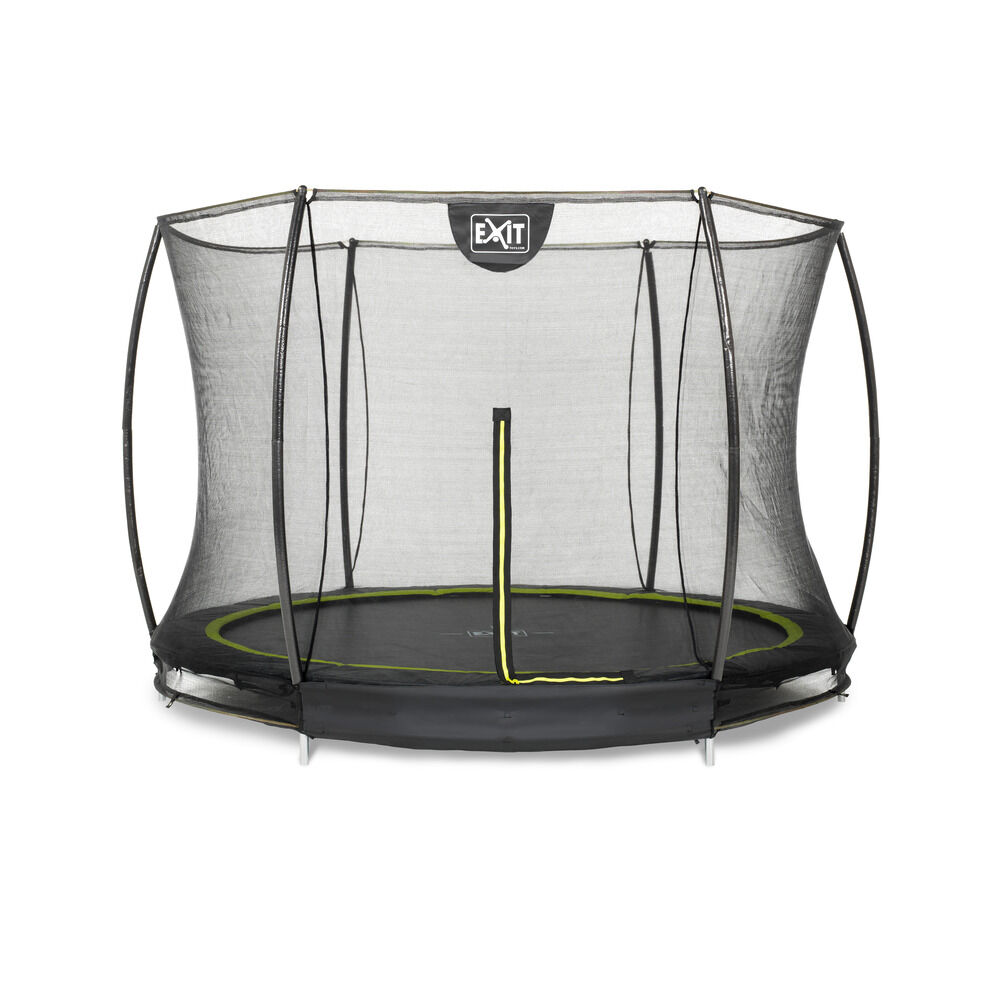 EXIT Silhouette Inground met Net - Trampoline - Zwart - 244 cm