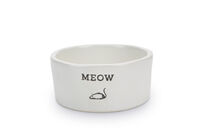 Beeztees Meow - Voerbak - Wit - 1x11.5x1 cm