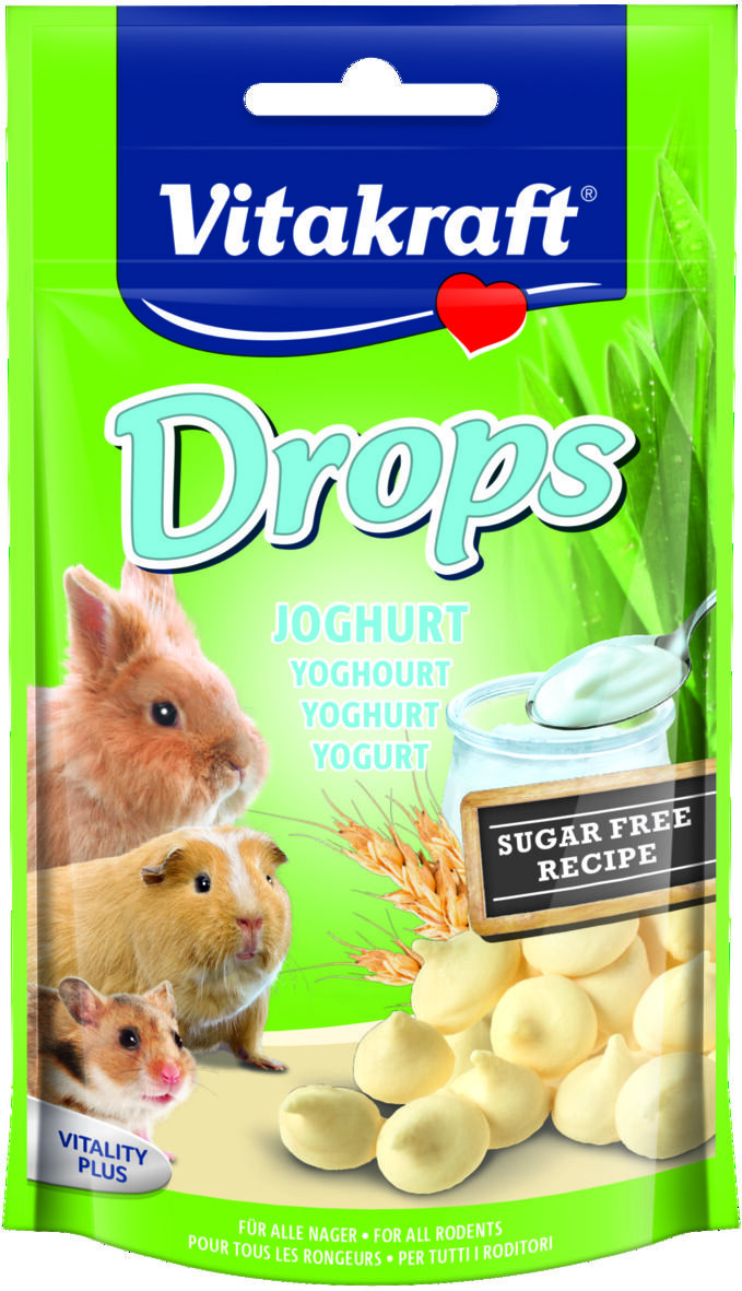 Vitakraft Drops - Knaagdierensnack - 75 Gram - yoghurt Vitakraft Drops - Knaagdierensnack - 75 Gram - yoghurt