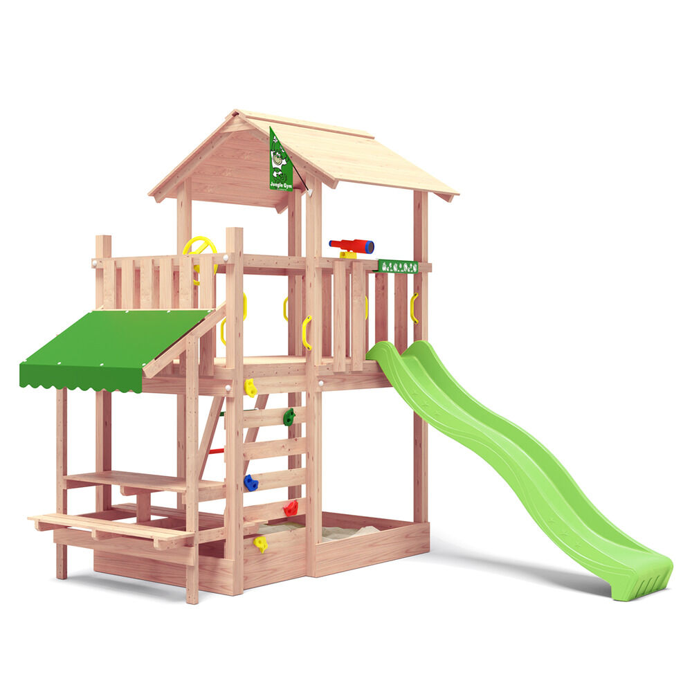Jungle Gym Hamar Douglas - Speeltoestel - Licht groen - Douglas hout Jungle Gym Hamar Douglas - Speeltoestel - Licht groen - Douglas hout