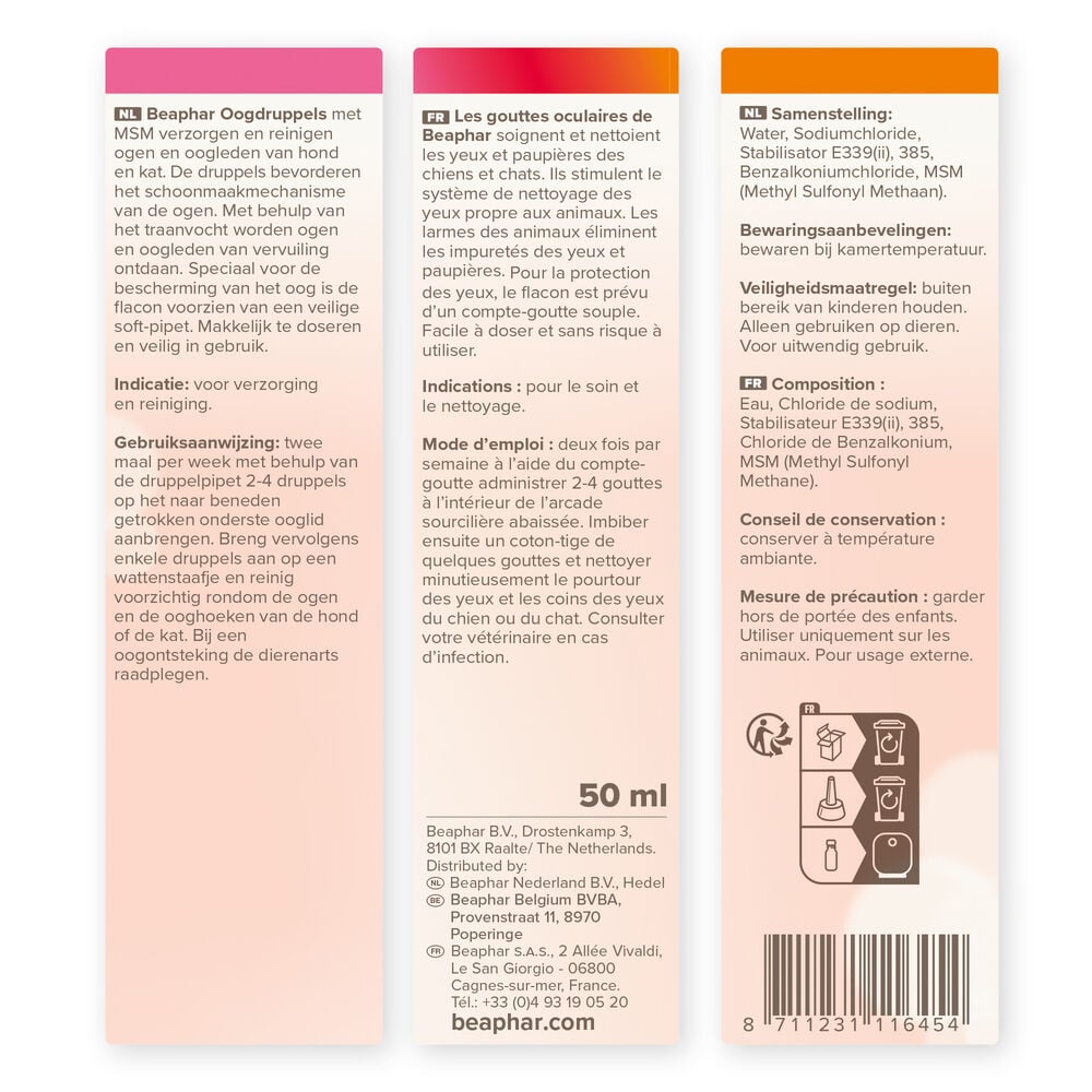 Beaphar - Oogdruppels - 50 Milliliter