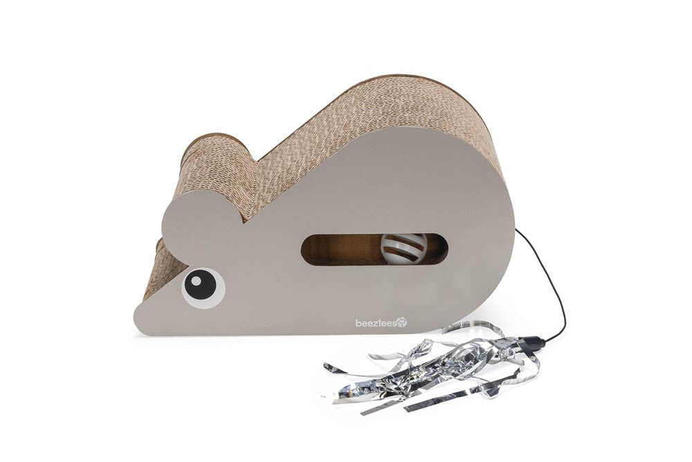 Beeztees Muis - Krabplank - Grijs - 17x20x20.2 cm