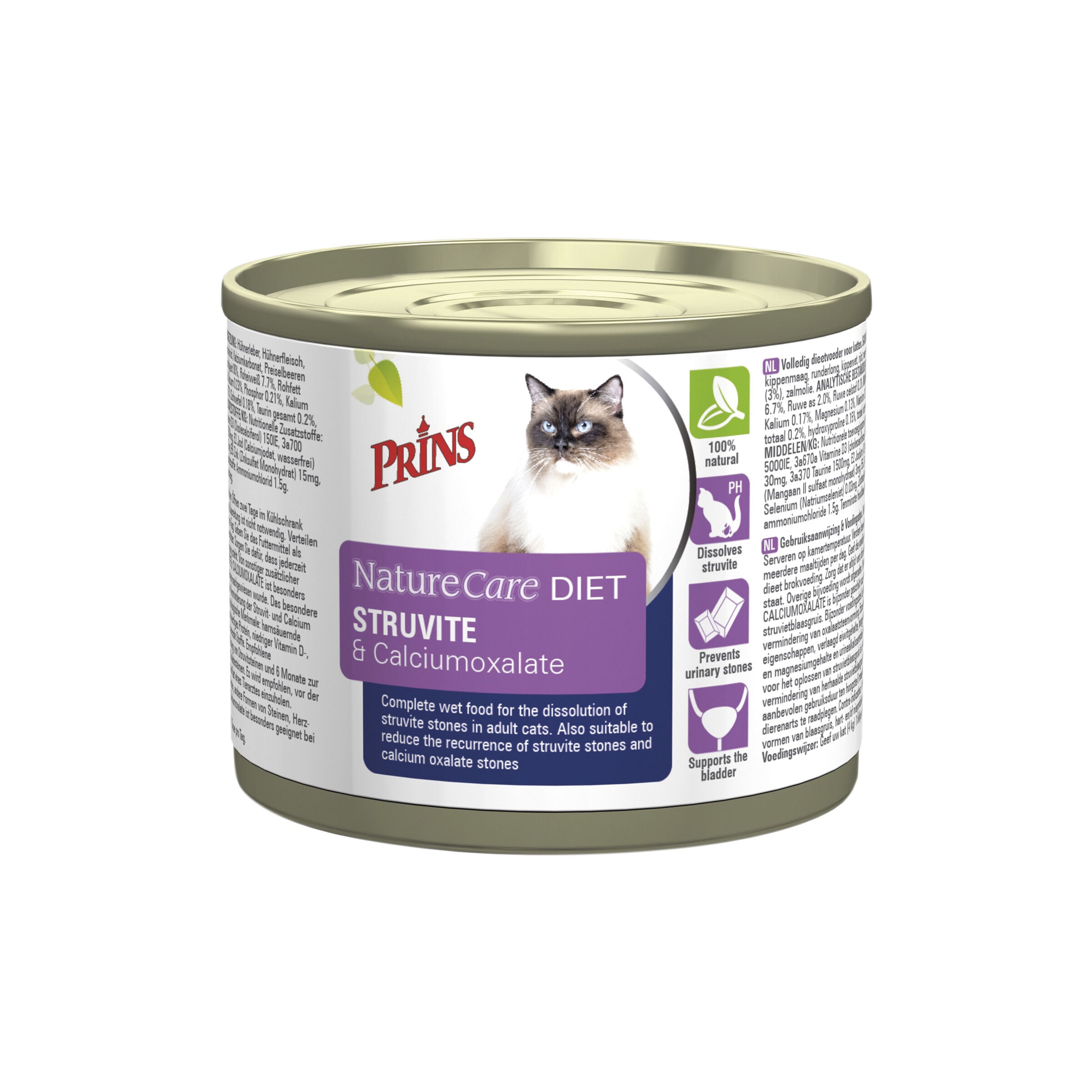 Prins Dieet NatureCare Struvite - Kattenvoer veterinair Prins Dieet NatureCare Struvite - Kattenvoer veterinair