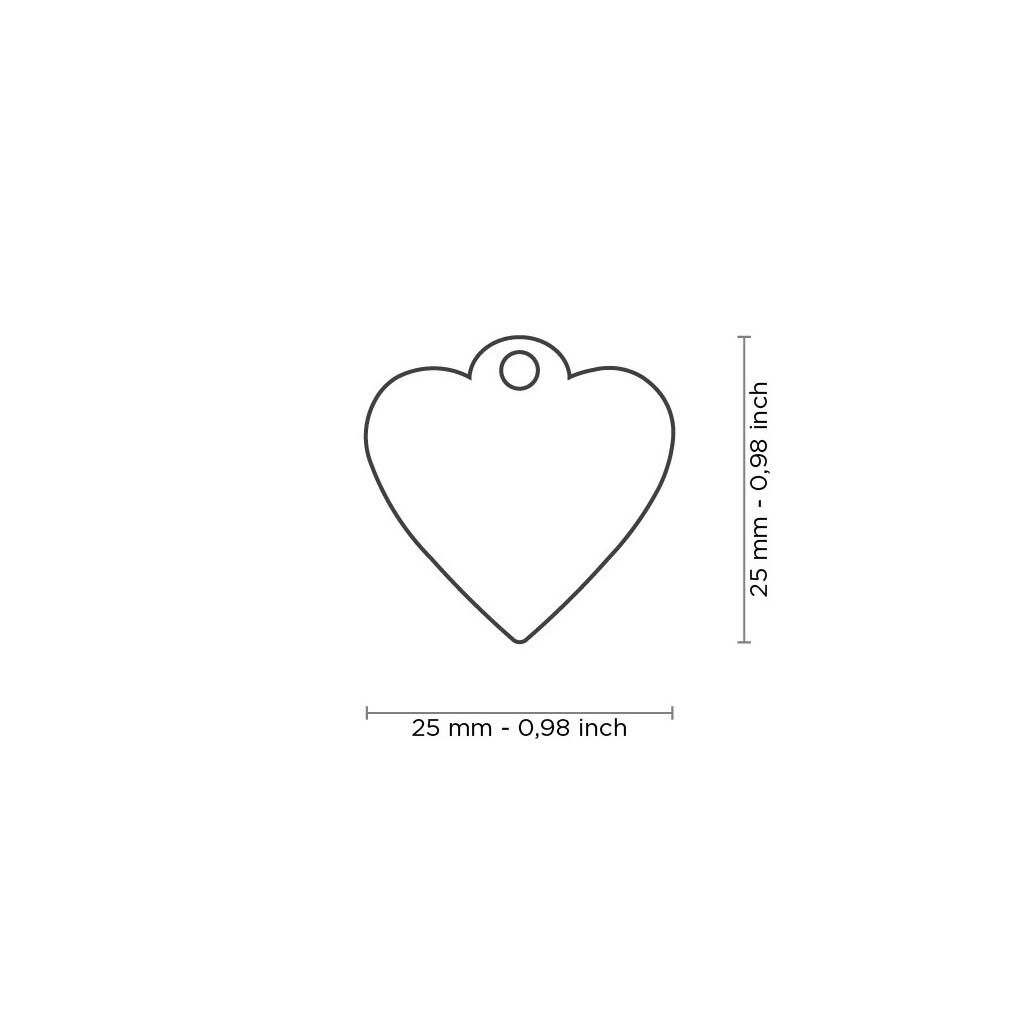 My Family Hart Glitter - Hondenpenning - goud - S