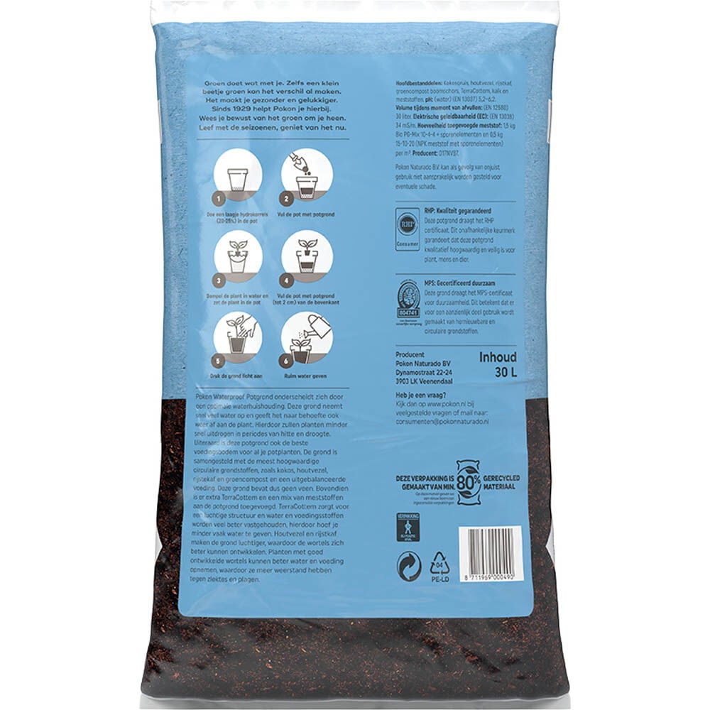 Pokon Waterproof - Potgrond - 30 Liter