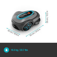 Gardena Smart Sileno Max 800 - Robotmaaier - 800 m2 - Inclusief accu|Inclusief lader