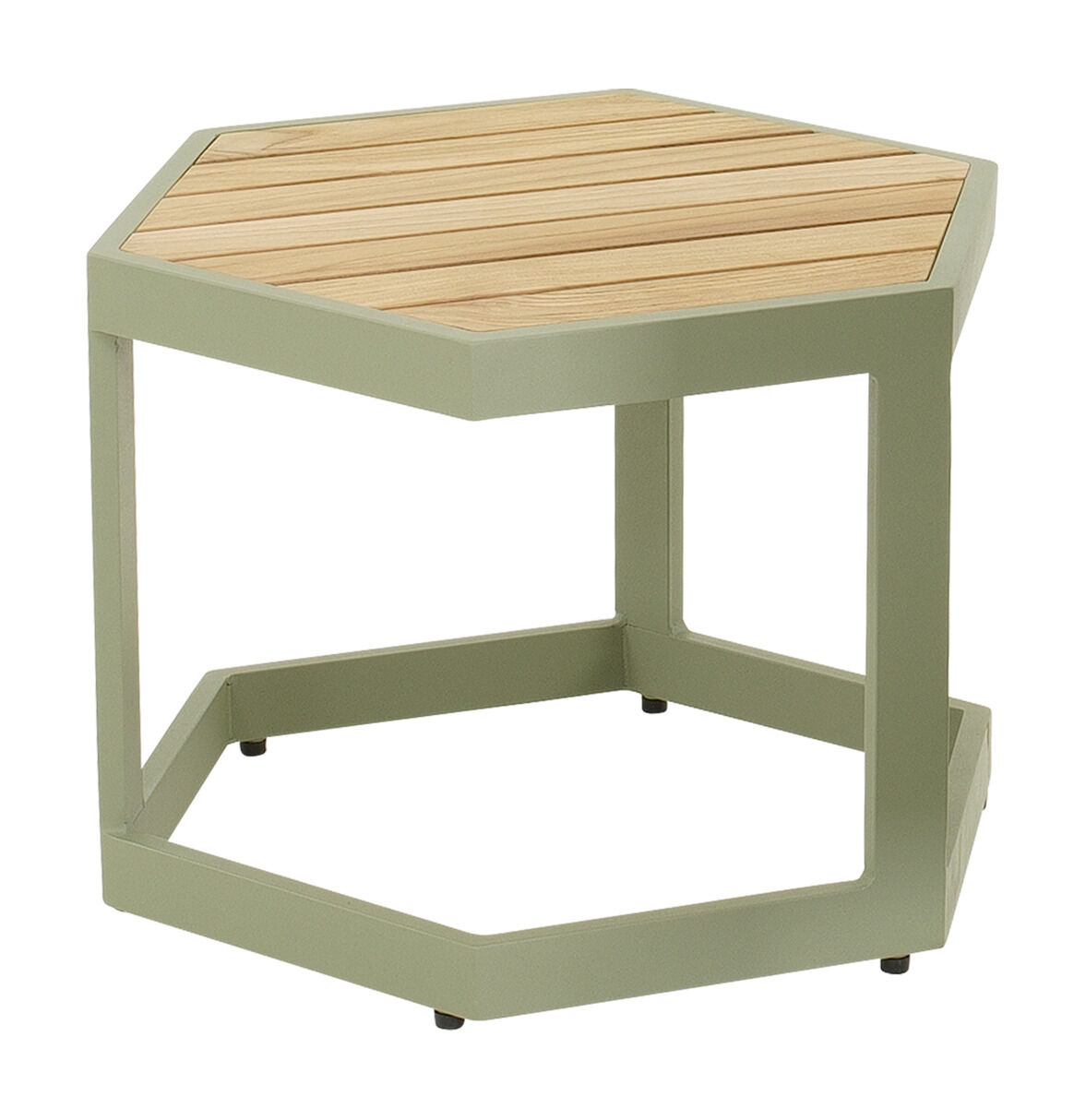 Lesli Living Esagono - Bijzettafel - Zachtgroen - 34x41.5x48 cm Lesli Living Esagono - Bijzettafel - Zachtgroen - 34x41.5x48 cm
