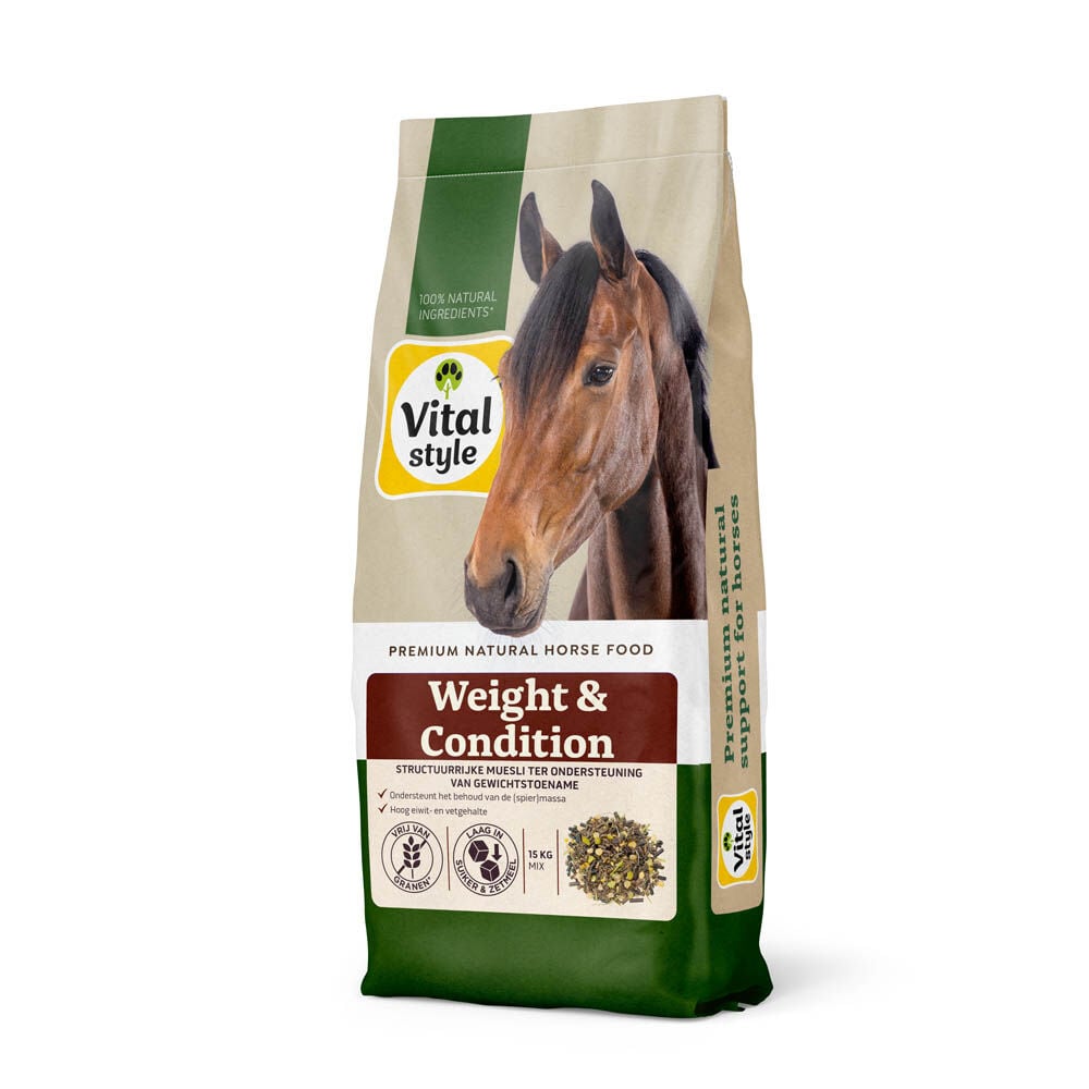 Vitalstyle Weight & Condition Muesli - Paardenvoer - 15 Kilogram - Zak