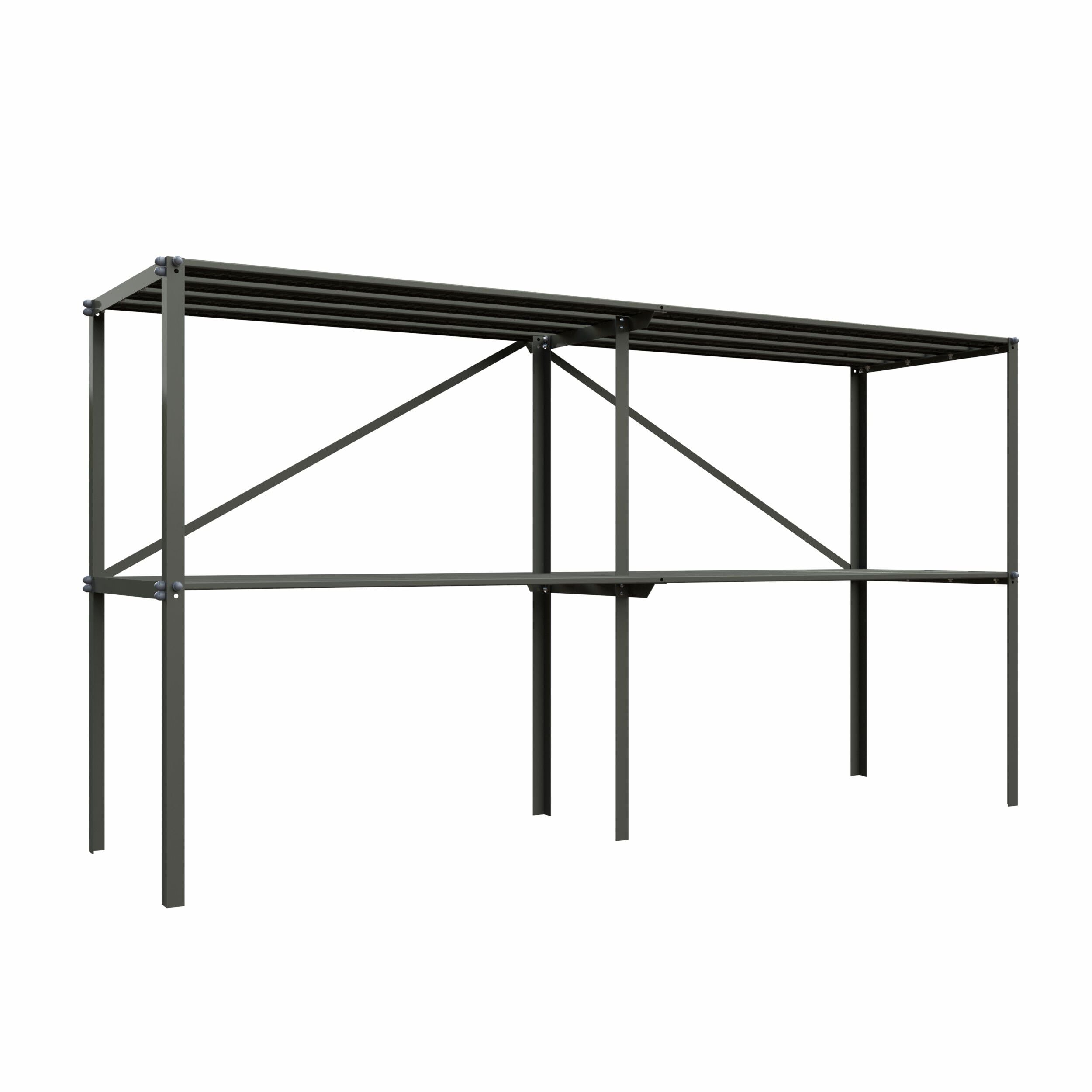Royal Well - Kweektafel - Groen/grijs - 90x185x45 cm