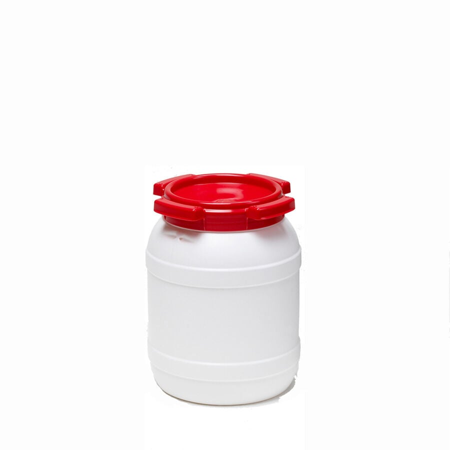 CurTec - Voerton - Met Schroefdeksel - 6 Liter - Rood/Wit CurTec - Voerton - Met Schroefdeksel - 6 Liter - Rood/Wit