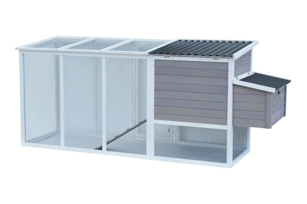 Kippenhok met ren Landal - Wit Taupe