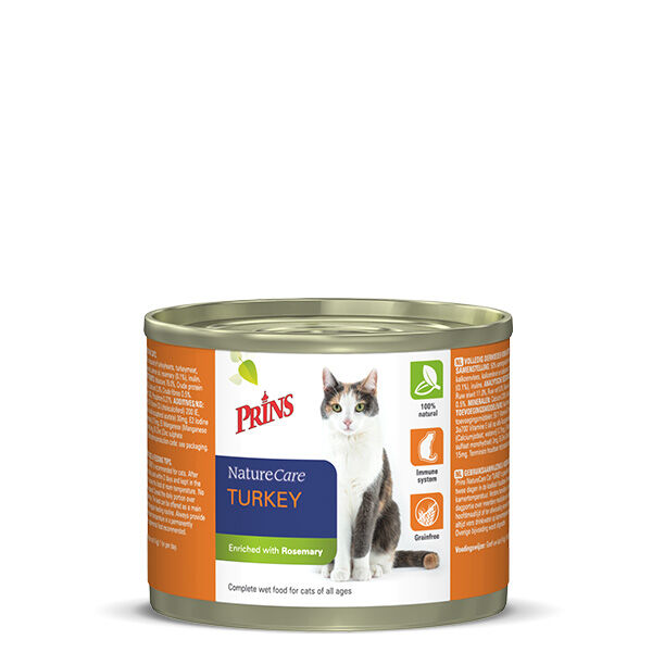 Prins Naturecare Cat - 200 Gram - kalkoen