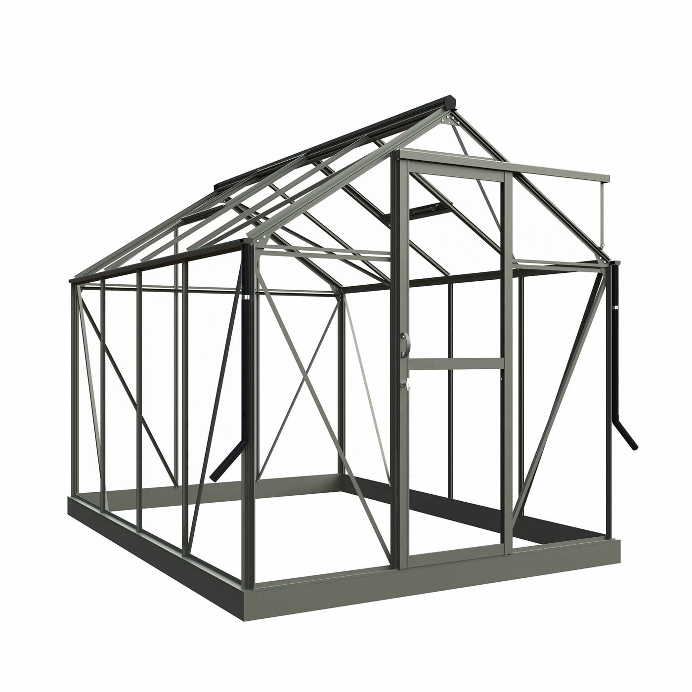 Royal Well Mary II - Tuinkas - Groengrijs - 241x212x291 cm - Veiligheidsglas