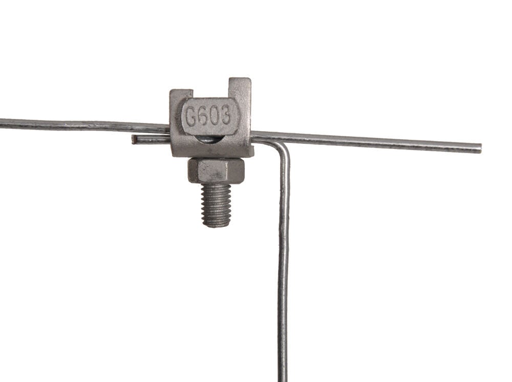 Gallagher - Draadklem gebogen incl Moer - 14.5 cm - 100 Stuks - Grijs - 16.5 cm