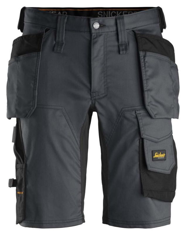Snickers AllroundWork 6141 Stretch - Korte werkbroek - Grijs - 62