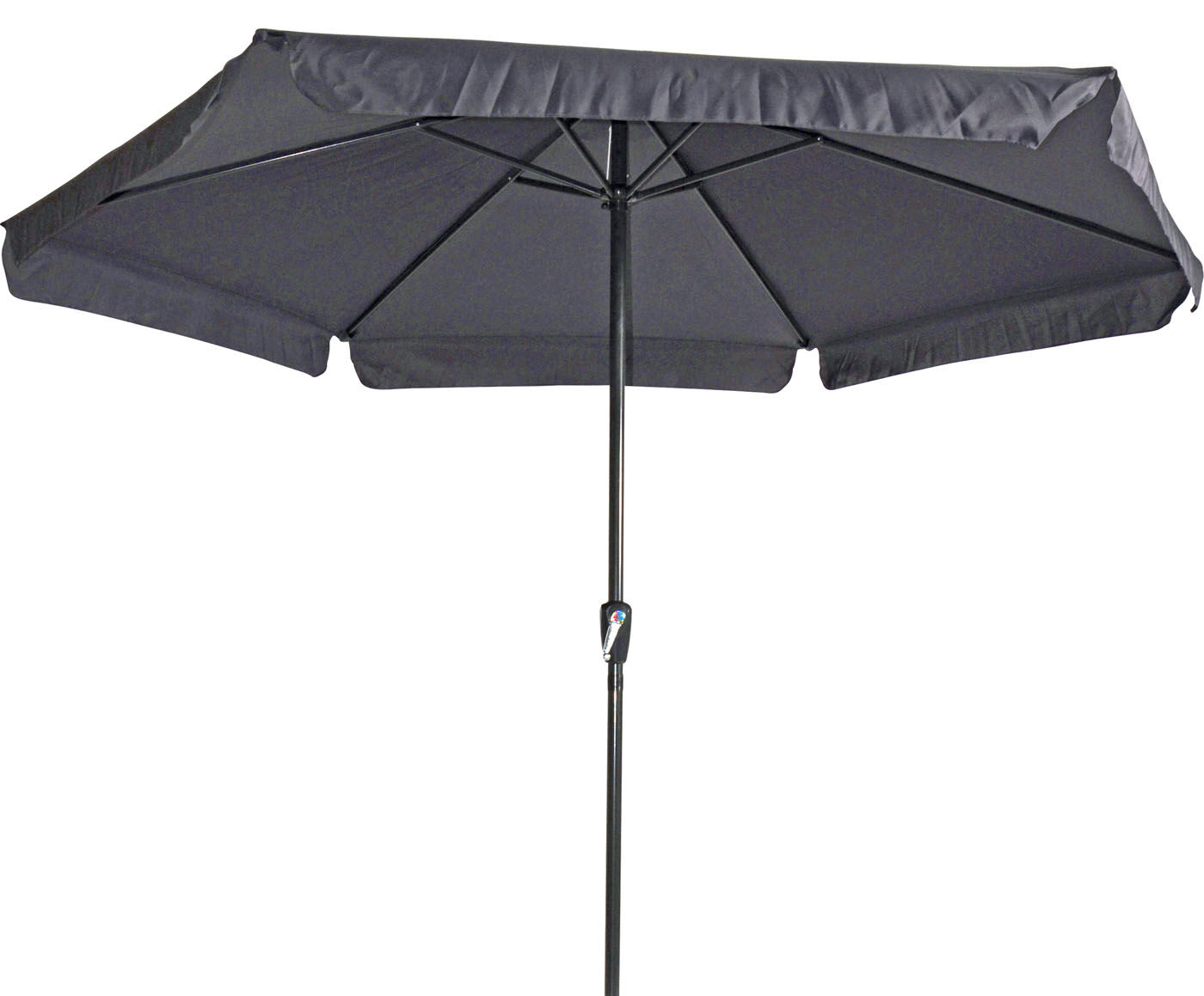 Lesli Living Gemini Stokparasol - Parasol - Grijs - 300 cm Lesli Living Gemini Stokparasol - Parasol - Grijs - 300 cm