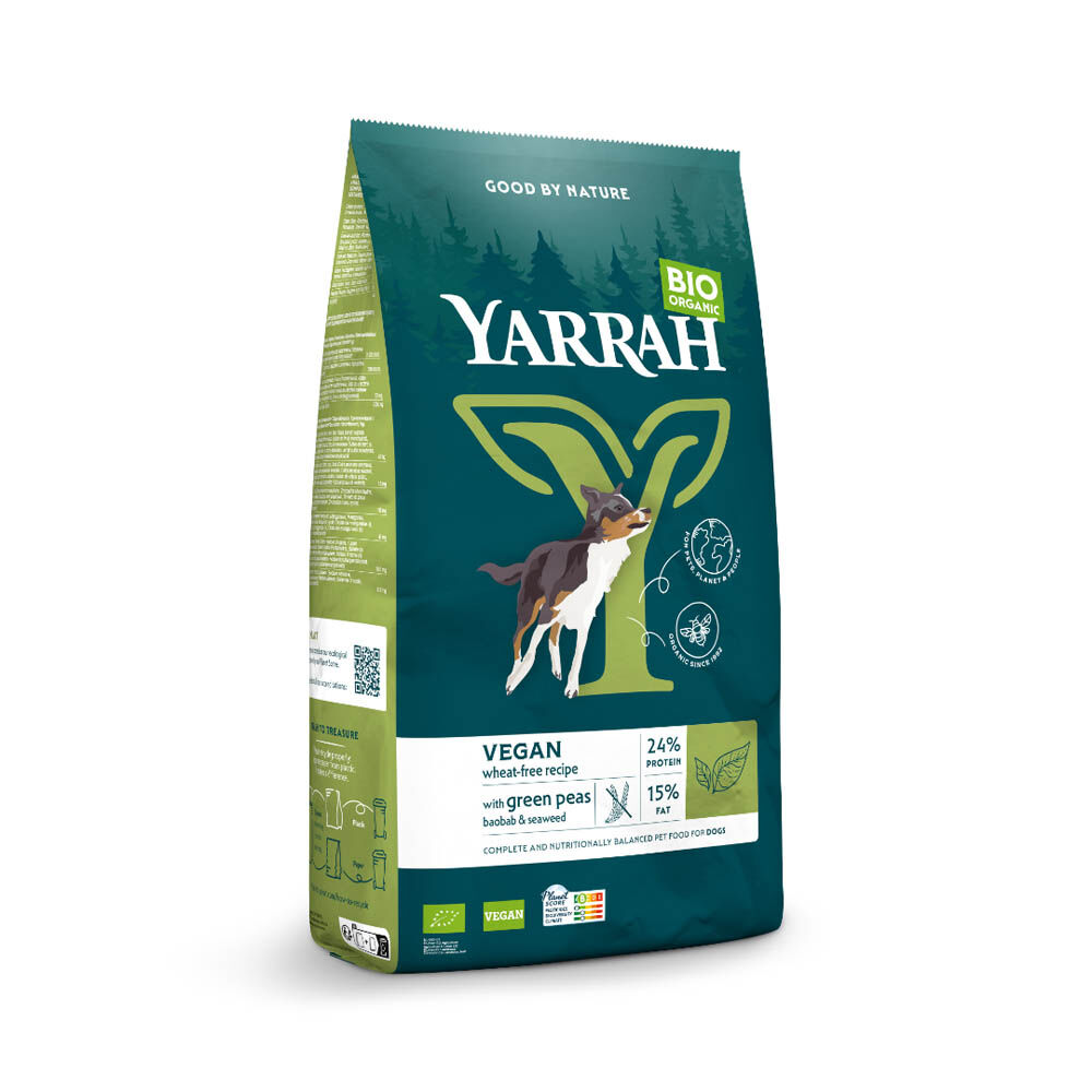 Yarrah Adult Biologisch Vegetarisch - Hondenvoer - 10 Kilogram - soja