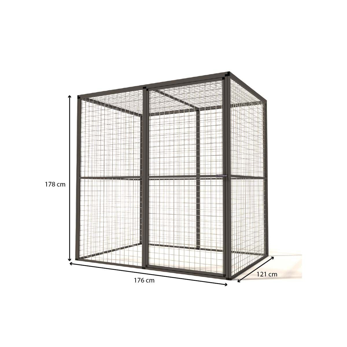 Glorenza Lilly - Kattenren - Antraciet - 178x121x176 cm Glorenza Lilly - Kattenren - Antraciet - 178x121x176 cm