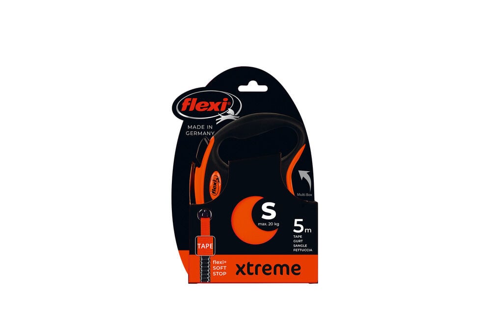 Flexi Xtreme Tape - Rollijn - Hondenriem - Oranje - XS - 300 cm Flexi Xtreme Tape - Rollijn - Hondenriem - Oranje - XS - 300 cm
