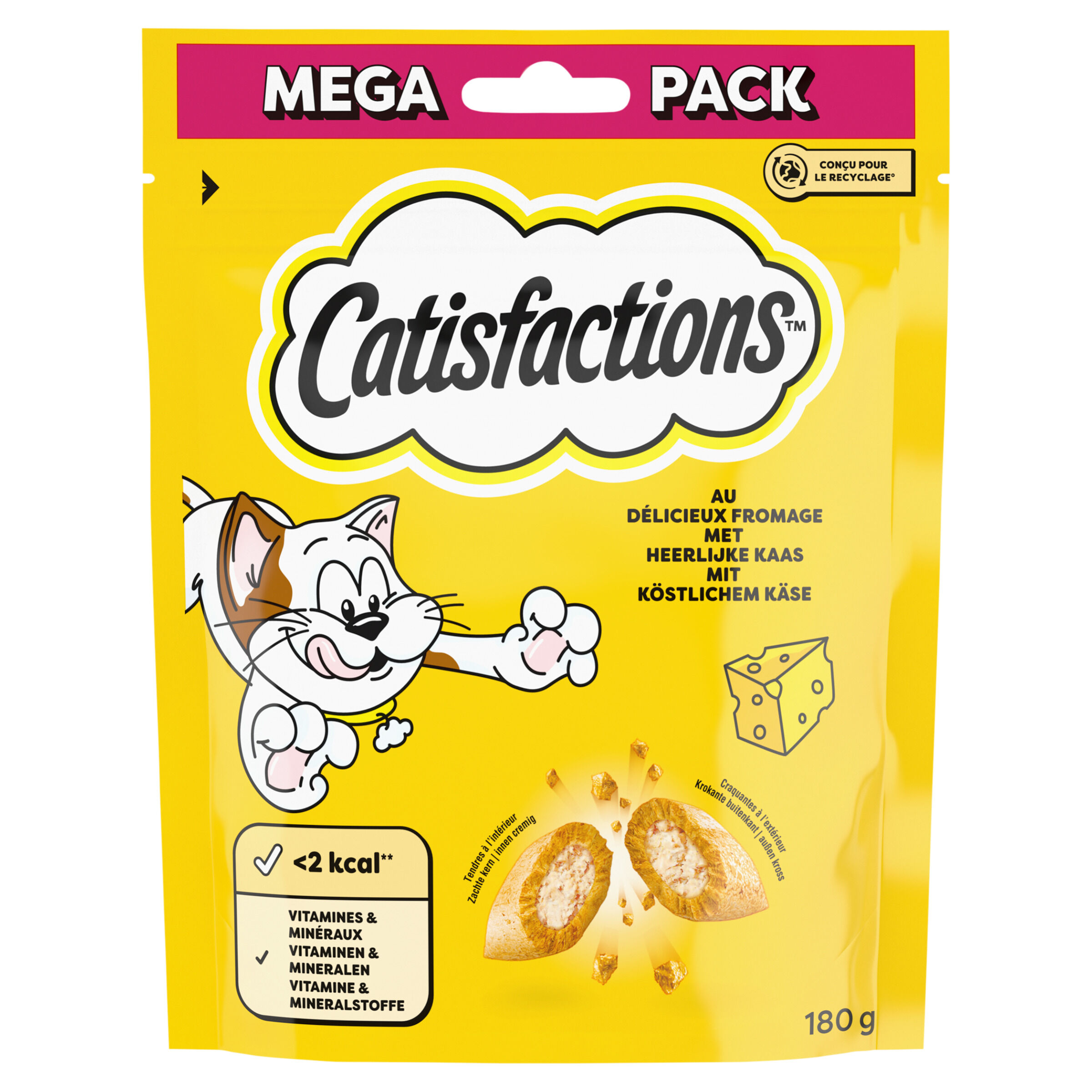 Catisfactions Met Heerlijke Kaas - Kattensnack Catisfactions Met Heerlijke Kaas - Kattensnack