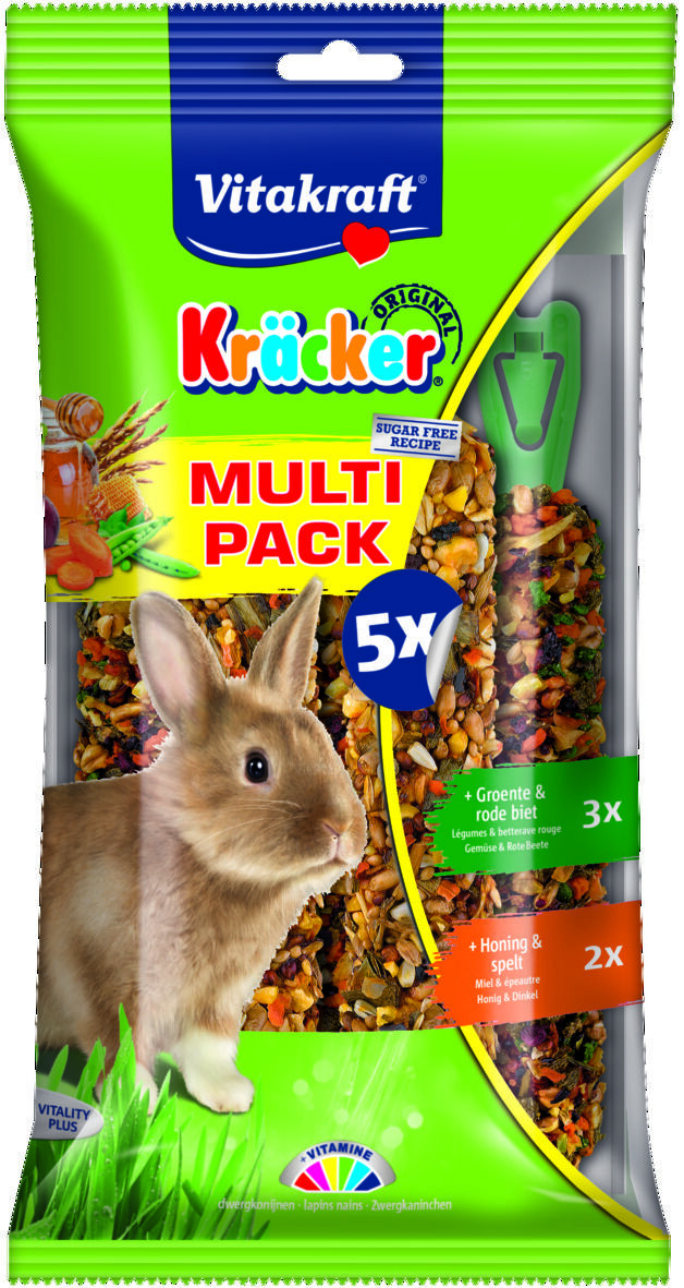 Vitakraft Kräcker Voordeelpak - Konijnensnack Vitakraft Kräcker Voordeelpak - Konijnensnack