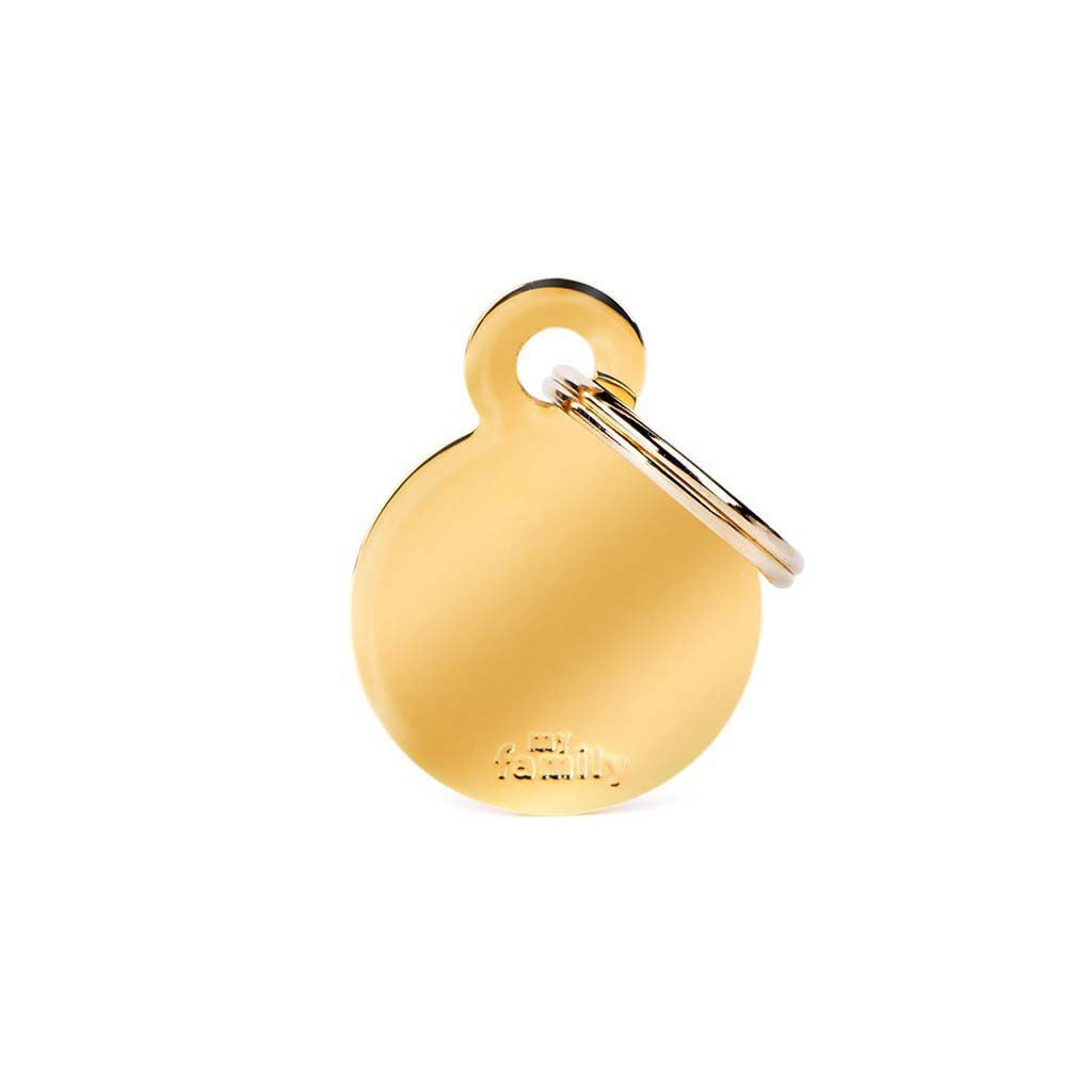 My Family Rond - Hondenpenning - Goud - S My Family Rond - Hondenpenning - Goud - S