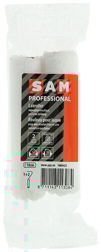 SAM - Lakviltroller 2 x 10cm - 15x5.5x3 cm - Wit - 17.5 cm