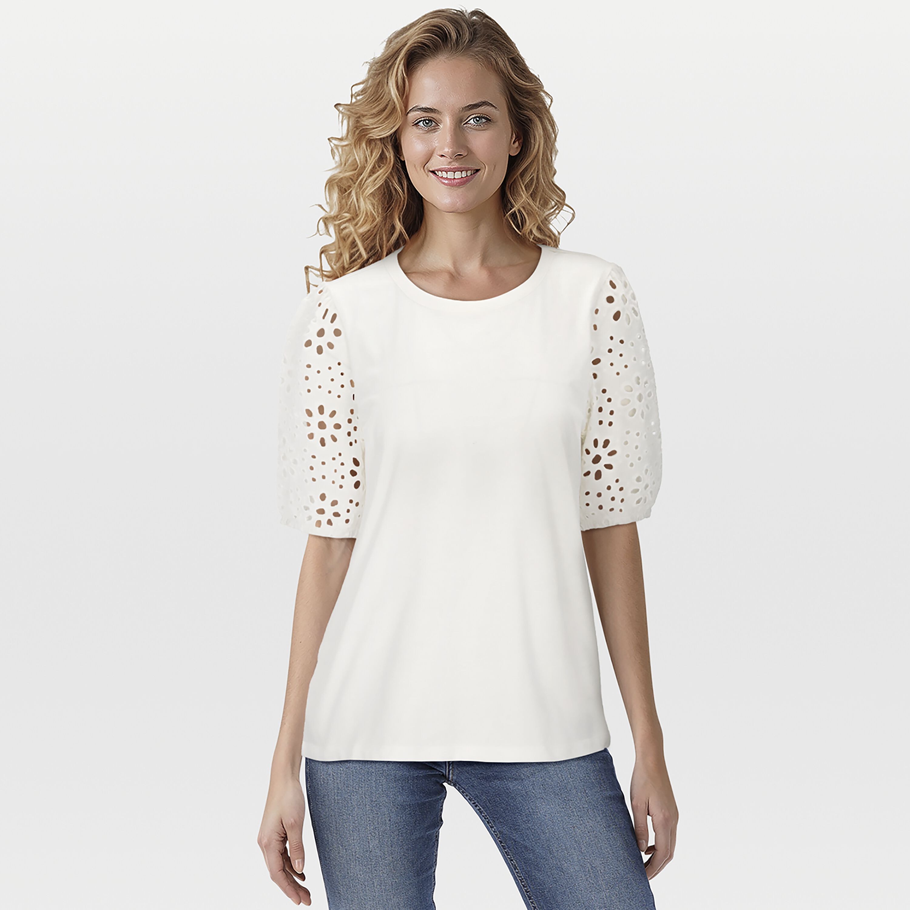 Veleste Joy - T-shirt - Wit - 44 Veleste Joy - T-shirt - Wit - 44