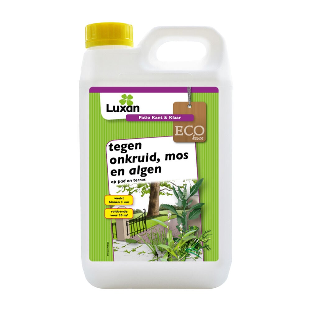 Luxan Patio Kant & Klaar ECO - tegen onkruid, mos en algen - 3 Liter