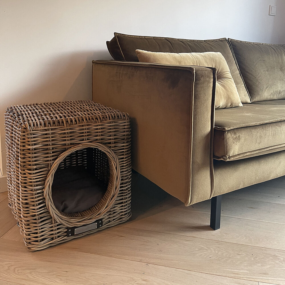 Happy-House Hocker - Kattenmand - Beige/Bruin