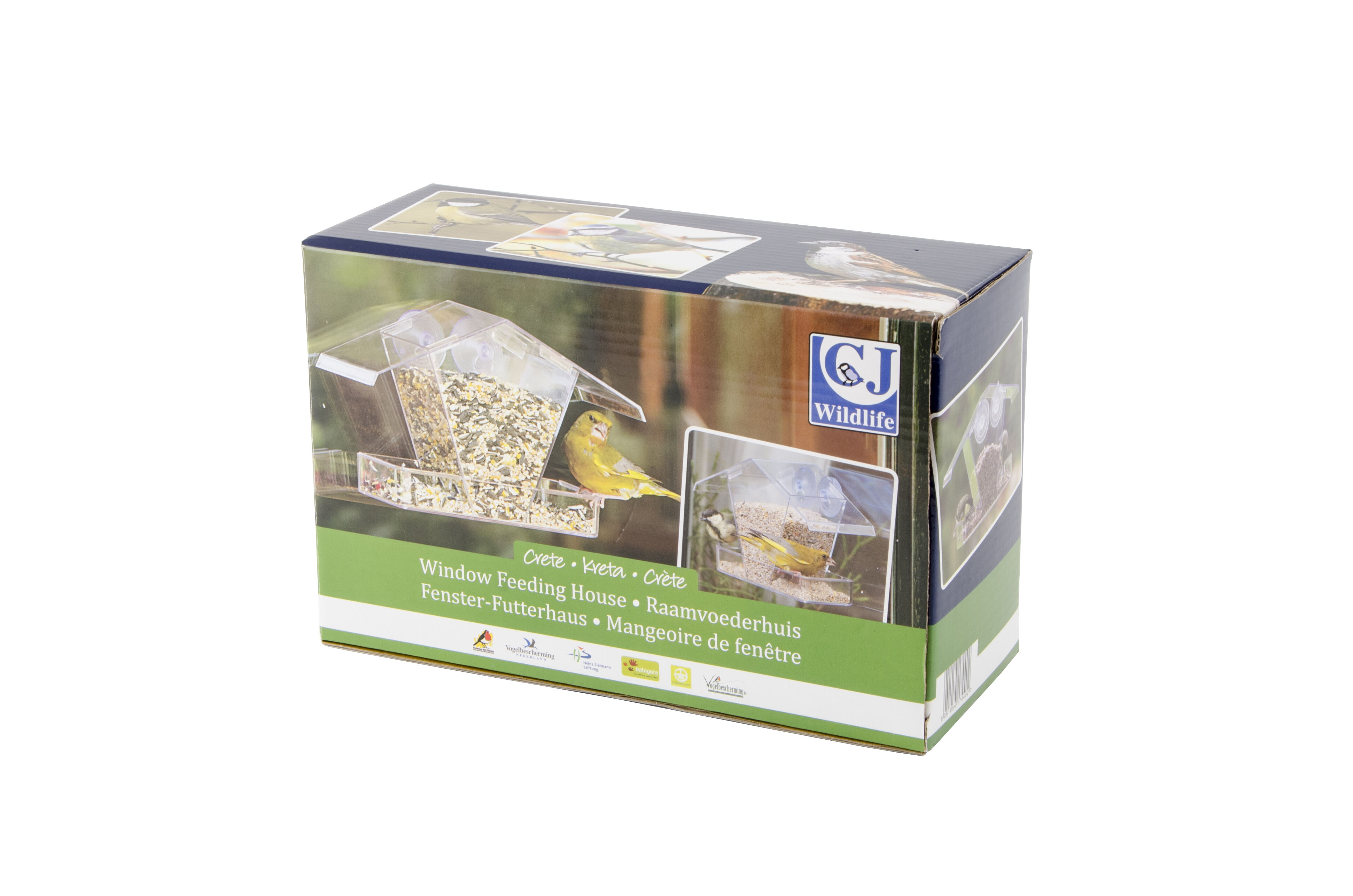 CJ Wildlife Raamvoederhuis Kreta - Raam Vogelhuisje - 16x15x10 cm