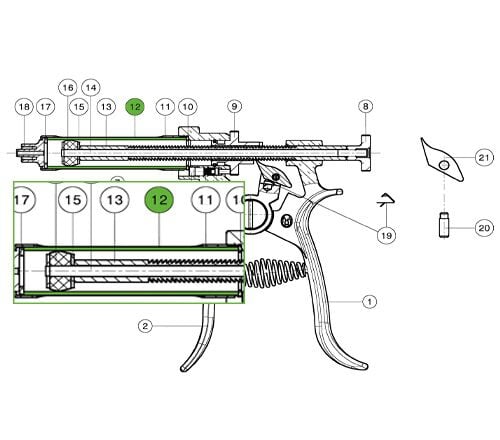 HSW Roux 50cc - Revolverspuit