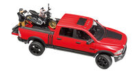 Bruder RAM 2500 Power wagon, Scrambler Ducati Desert Sled en bestuurder 1:16 - Vrachtwagens & auto's