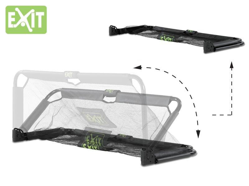 EXIT Panna Opvouwbaar - voetbalgoal - Zwart - Staal