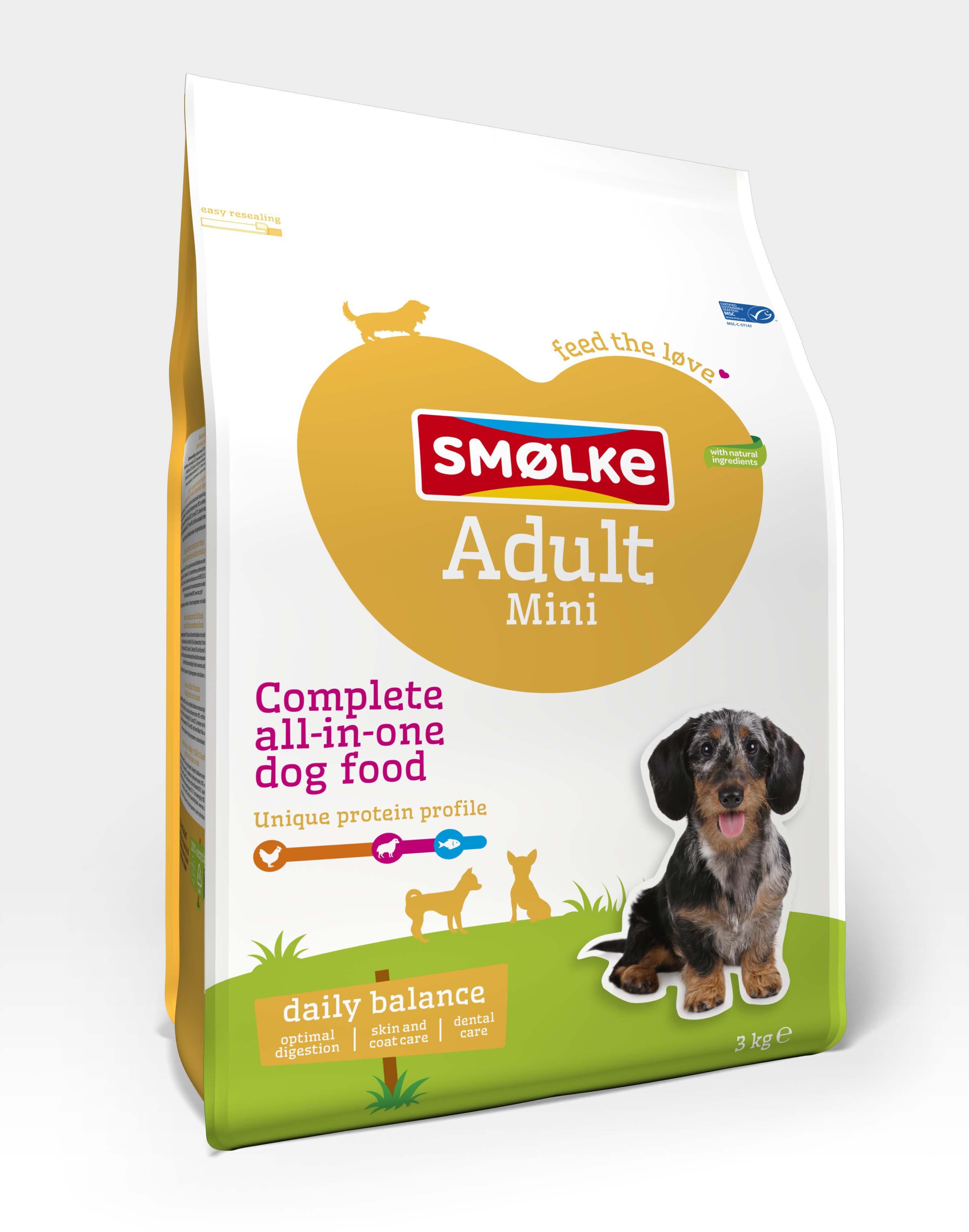 Smölke Adult Mini - Hondenvoer - 3 Kilogram - kip, lam, vis Smölke Adult Mini - Hondenvoer - 3 Kilogram - kip, lam, vis