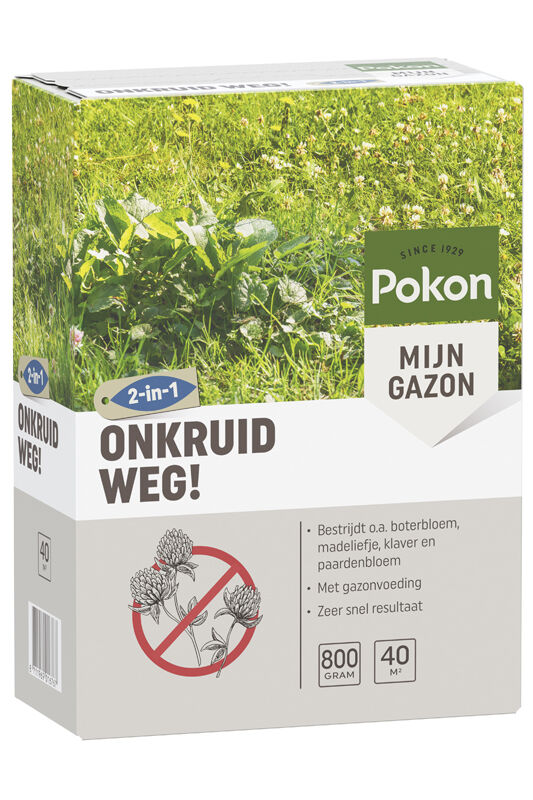 Pokon Onkruid weg - Gazonmeststof - 40 m2 - 800 Gram Pokon Onkruid weg - Gazonmeststof - 40 m2 - 800 Gram